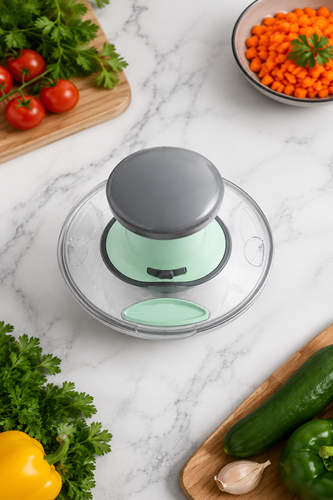 800ML Manually Handy Chopper Mixer Cut For Vegetable, Onion, Salad, Tomato Crush Chopper