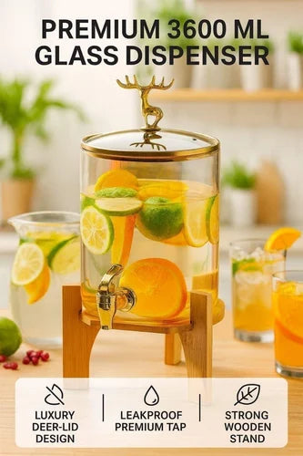 3.6 Liter Glass Beverage Dispenser