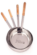 Stainless Steel Frying Pan Set 4 Piece